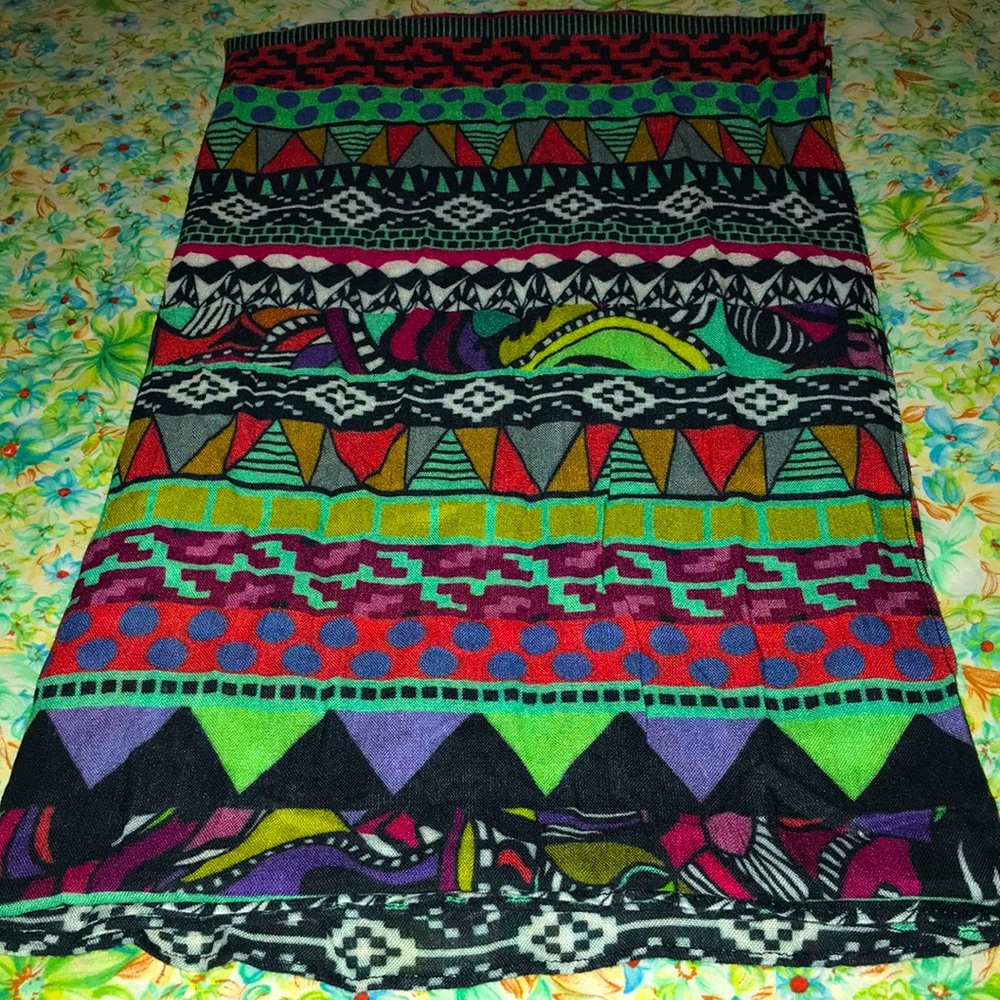 Beautiful multi color boho scarf/wrap